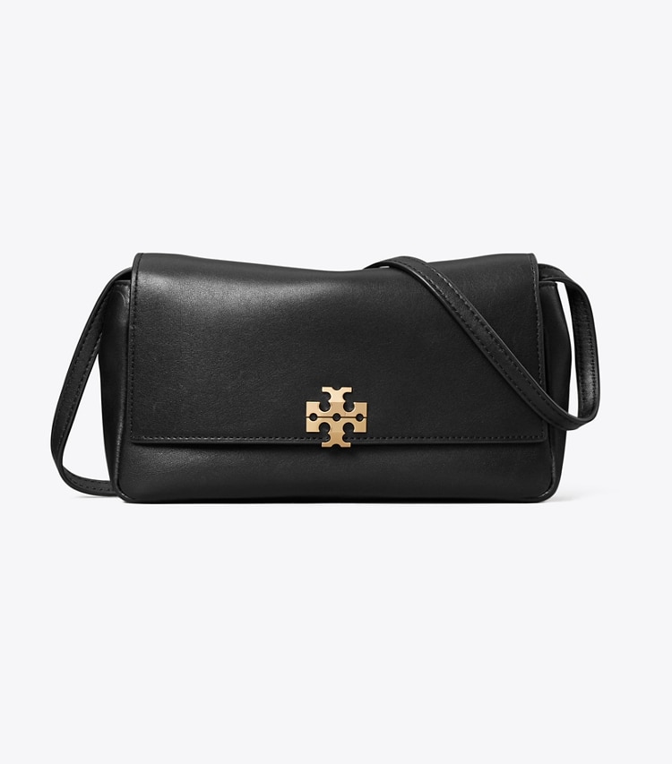 Tory Burch designer crossbody bags Charlie Wallet Crossbody in Black front