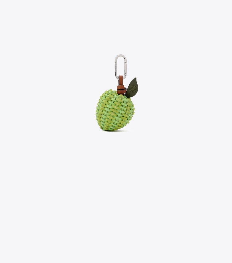 Tory Burch designer bijoux de sac et porte-clés Charm de sac Citron Vert in Bright Fern front