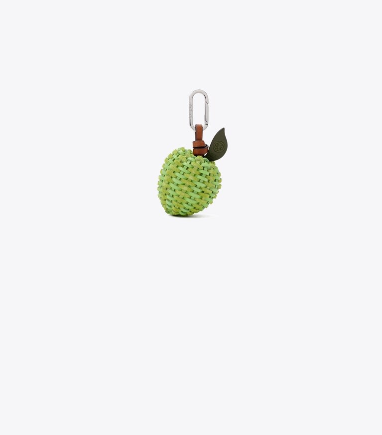 Tory Burch designer bijoux de sac et porte-clés Charm de sac Citron Vert in Bright Fern front