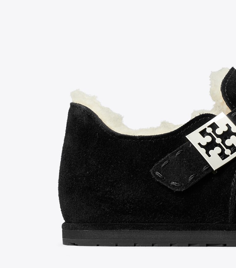 Tory Burch designer mocassins Chaussure Mary Jane Mellow en rason dans PERFECT BLACK / SILVER détails