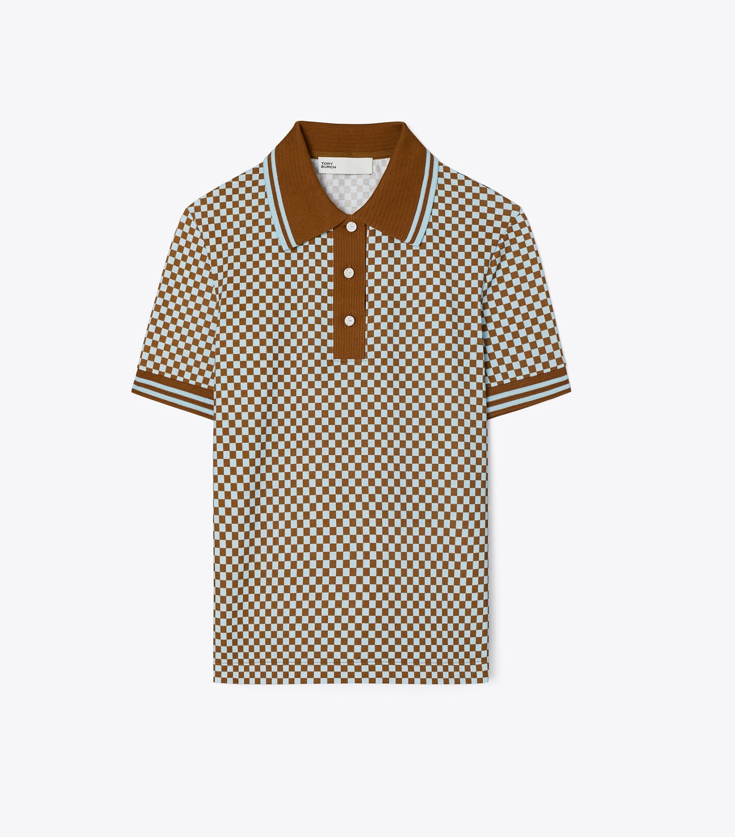 Checkered Piqué Polo