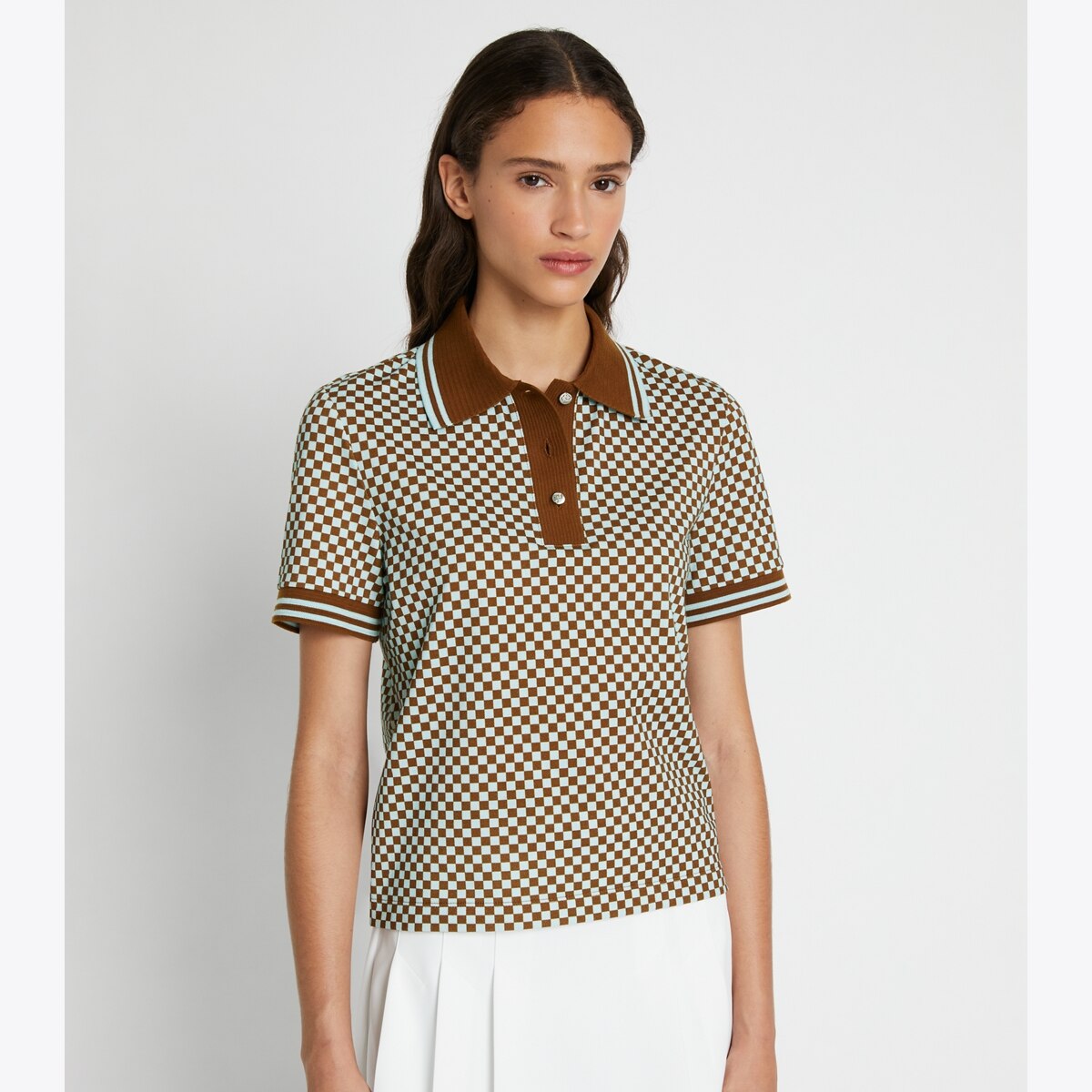 Tシャツ・カットソー TORY BURCH Woman Polo Shirt Yellow Cream 147959 960 TORY BURCH: Polo shirt woman - Yellow Cream | Tory Burch