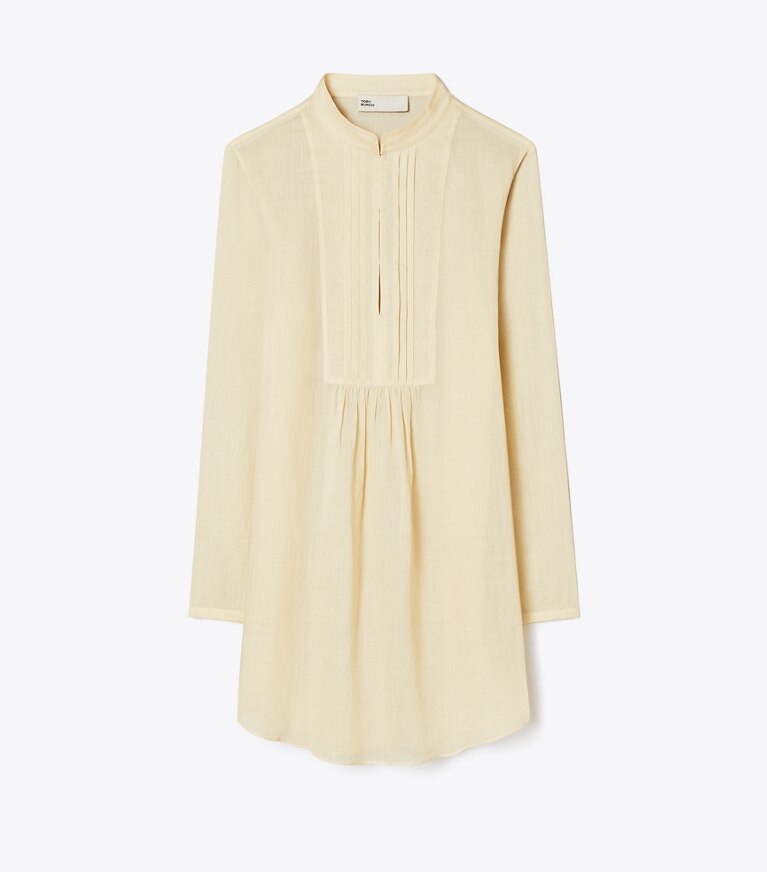 Tory Burch designer paréos Chemise de plage en ramie in Birch front