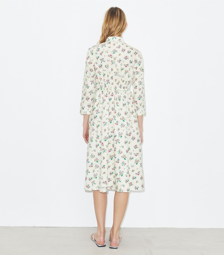 Tory Burch designer copricostume Chemisier di cotone in Multi Ditsy Floral on model back