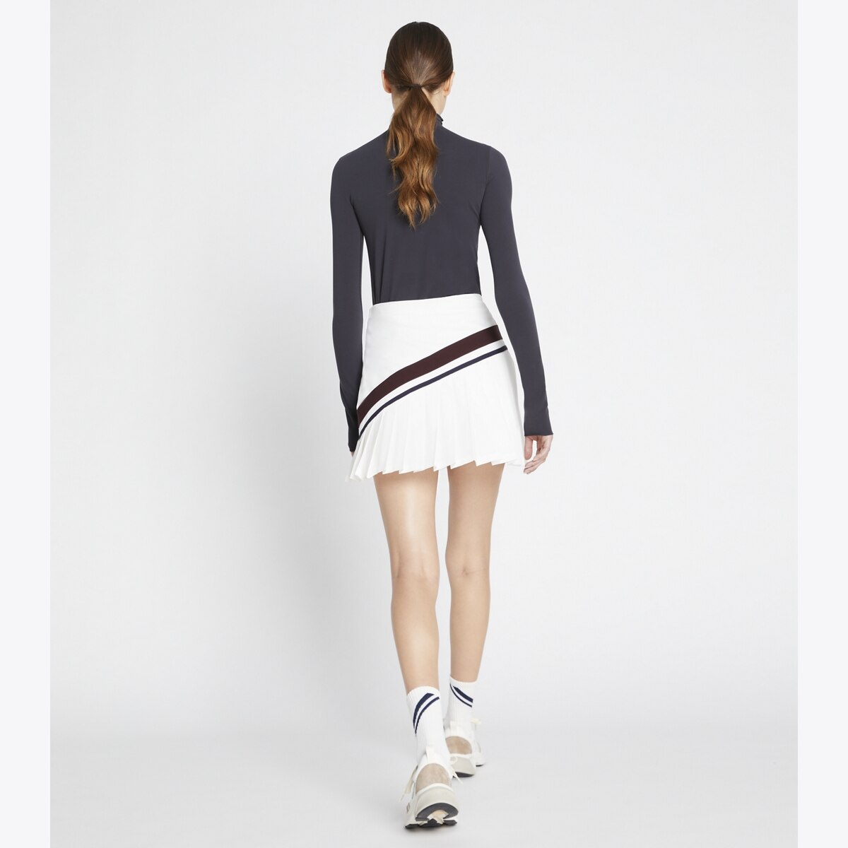 TORY BURCH ワンピース 服 25 Pleated printed tennis 1075470 Pleated printed tennis dress in blue - Tory Burch | Mytheresa