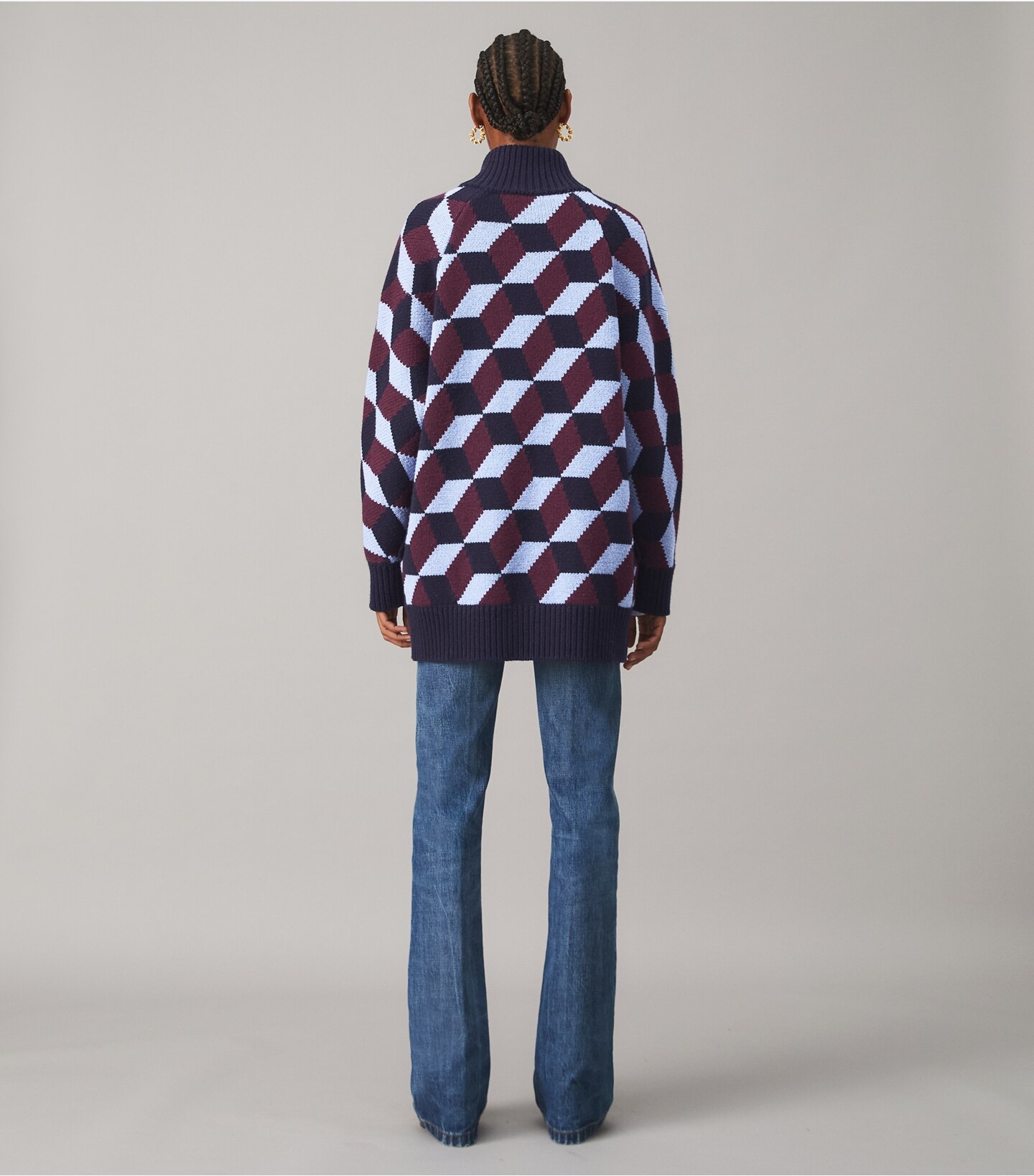 Chevron Sweater Coat