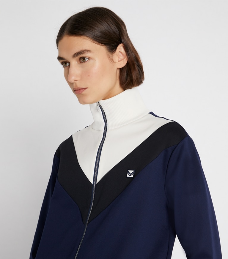 Chevron Track Jacket: Women's Designer Jackets