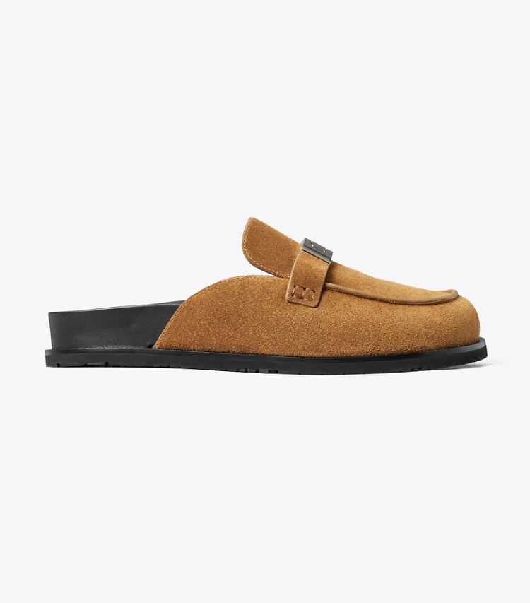 Tory Burch diseñador zapatos planos Chinela LeeLee en TOFFEE lateral