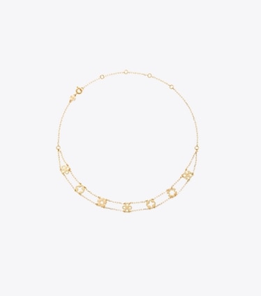Tory Burch designer ネックレス チョーカーネックレス in Tory Gold front