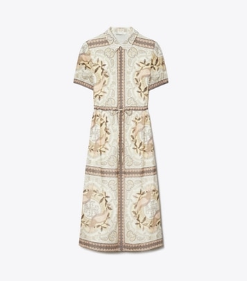 ウエスト シルク シャツドレス: レディース ワンピース | Tory Burch JP