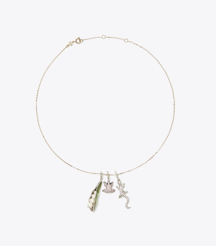 Tory Burch designer forcina Ciondolo a baccello Curiosity in Green superiore