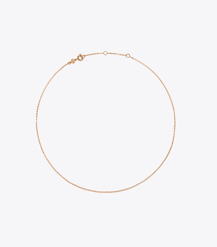 Tory Burch designer forcina Ciondolo Curiosity con pesce in Rolled Light Brass additional