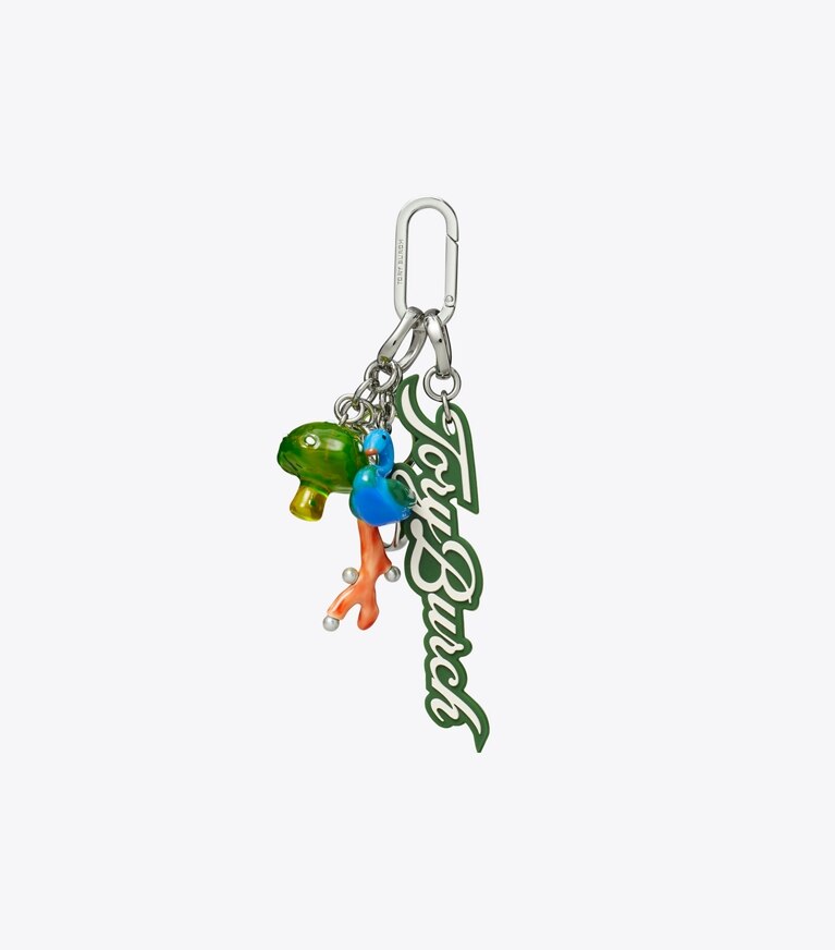 Tory Burch designer ciondoli per borse e portachiavi Ciondolo da borsa Charm Chain in Multi front