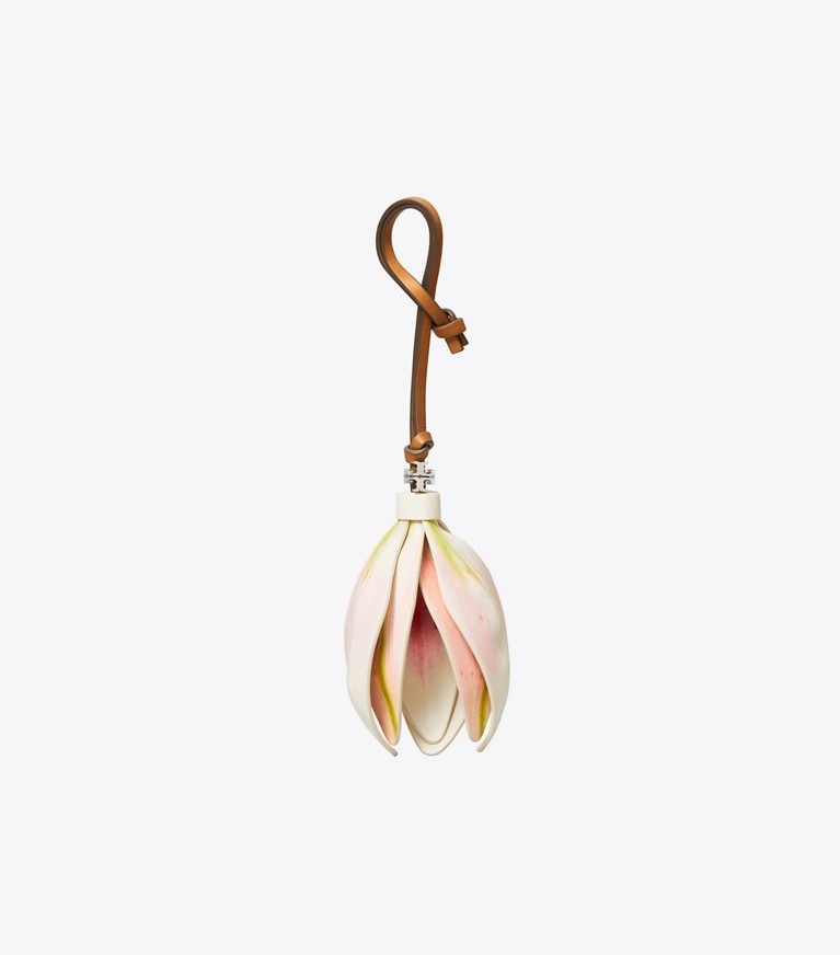 Tory Burch designer ciondoli per borse e portachiavi Ciondolo da borsa Lily in Warm White front