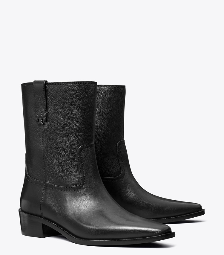 Tory Burch designer stiefeletten City Western Stiefelette in PERFECT BLACK angle