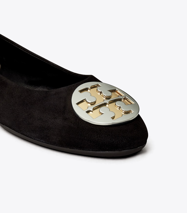 Tory Burch designer flats Claire Ballet in BLACK detail