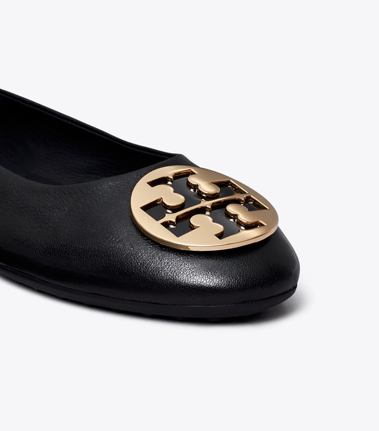 Tory Burch designer flats Claire Ballet in BLACK detail