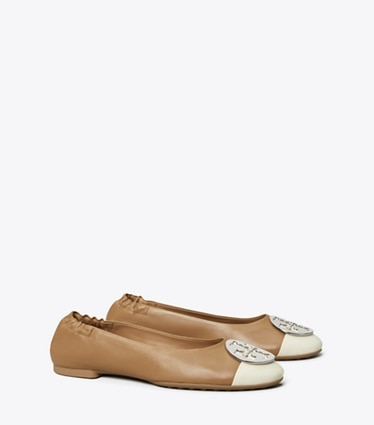 Tory Burch, Shoes, Tory Burch Heeled Flats Black With Gold Detail