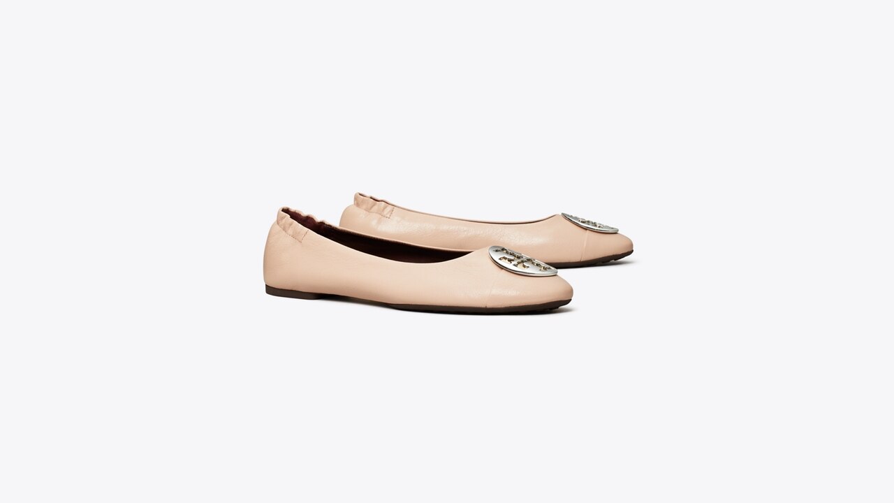 Tory burch minnie best sale cap toe ballet flats