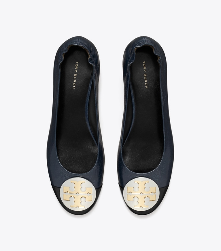 Claire Cap-Toe Heel, Wide: Women's Designer Flats | Tory Burch