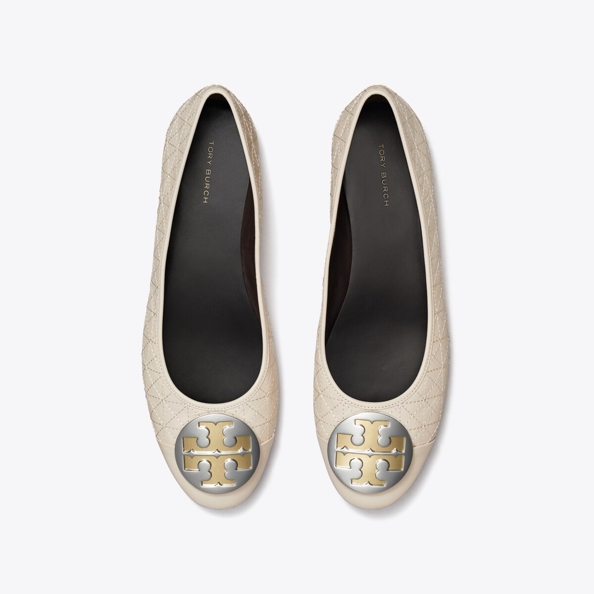 Claire Cap-Toe Quilted Ballet: Women's Designer Flats | Tory Burch
