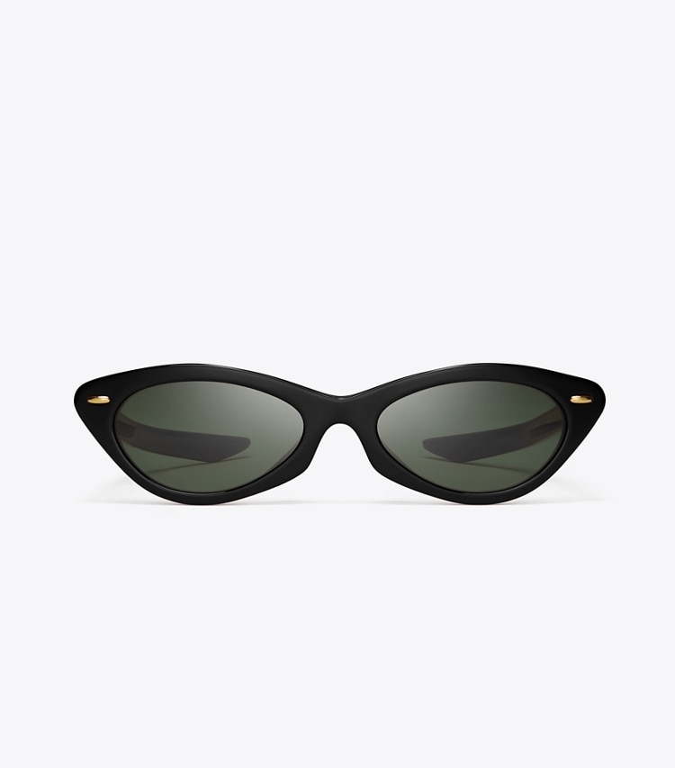 Tory Burch designer sonnenbrillen & brillen Claire McCardell Cateye-Sonnenbrille in BLACK front