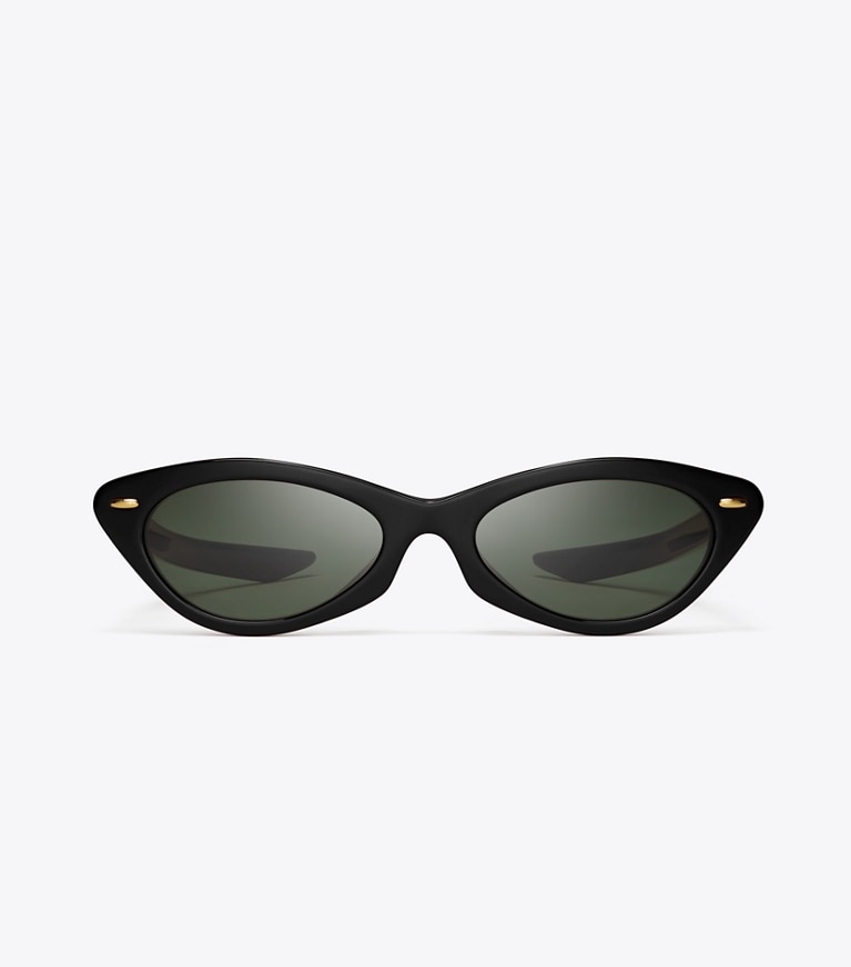 Tory Burch designer sonnenbrillen & brillen Claire McCardell Cateye-Sonnenbrille in BLACK front