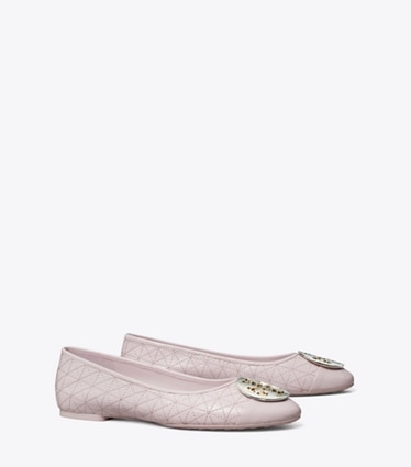 Tory Burch designer flats Claire Quilted Ballet in LIGHT PURPLE angle