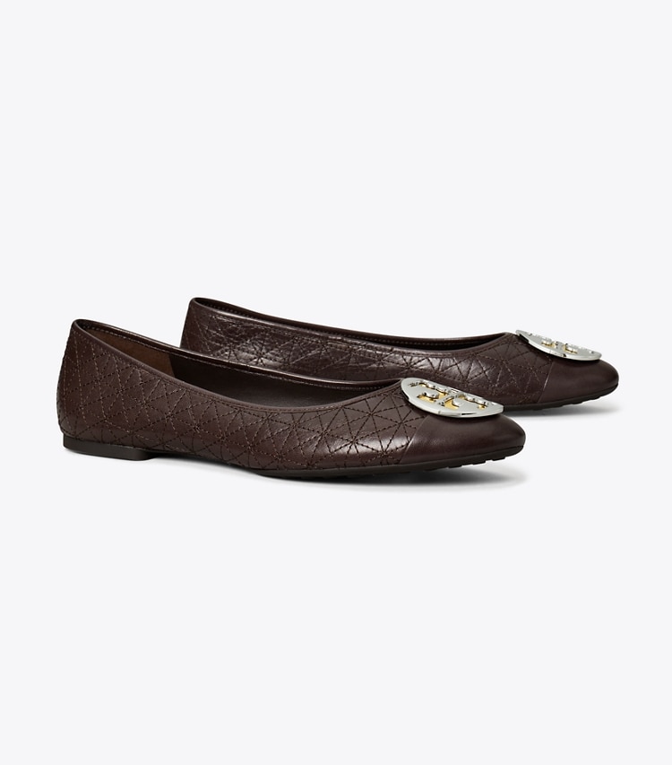 Tory Burch designer flats Claire Quilted Ballet in COCO angle