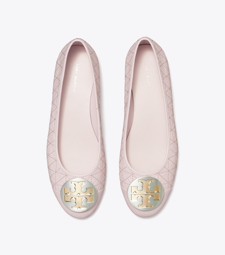 Tory Burch designer flats Claire Quilted Ballet in LIGHT PURPLE overhead