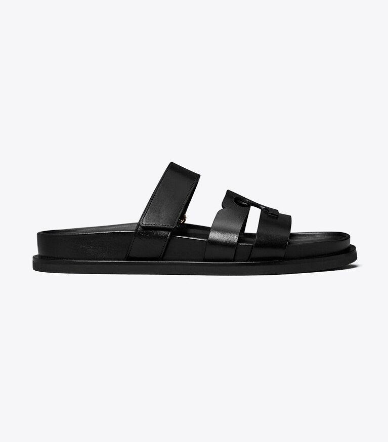 Tory Burch designer sandales Claquettes Ines in PERFECT BLACK angle