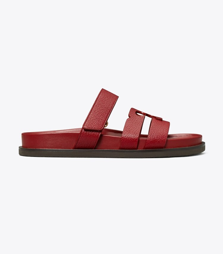 Tory Burch designer sandales Claquettes Ines dans RUBY de côté