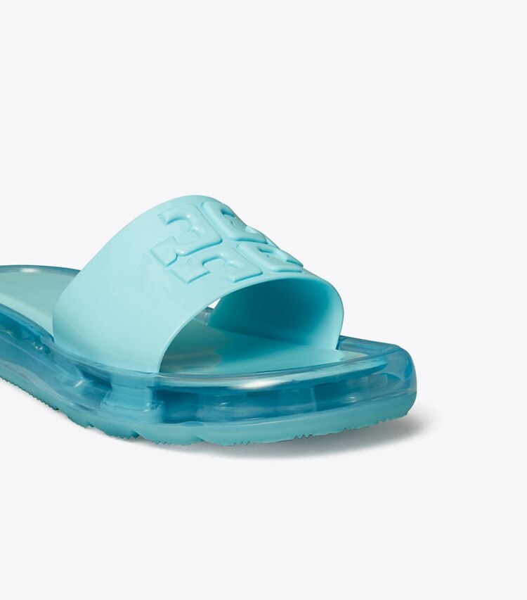 Tory Burch designer sandales Claquettes Jelly Bubble in ISLAND BLUE / ISLAND BLUE informations