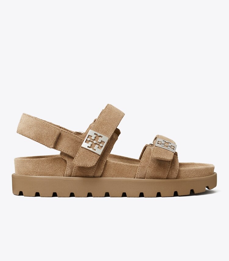 Tory Burch designer sandales Claquettes Mellow in RIVER ROCK / RIVER ROCK / SILVER side