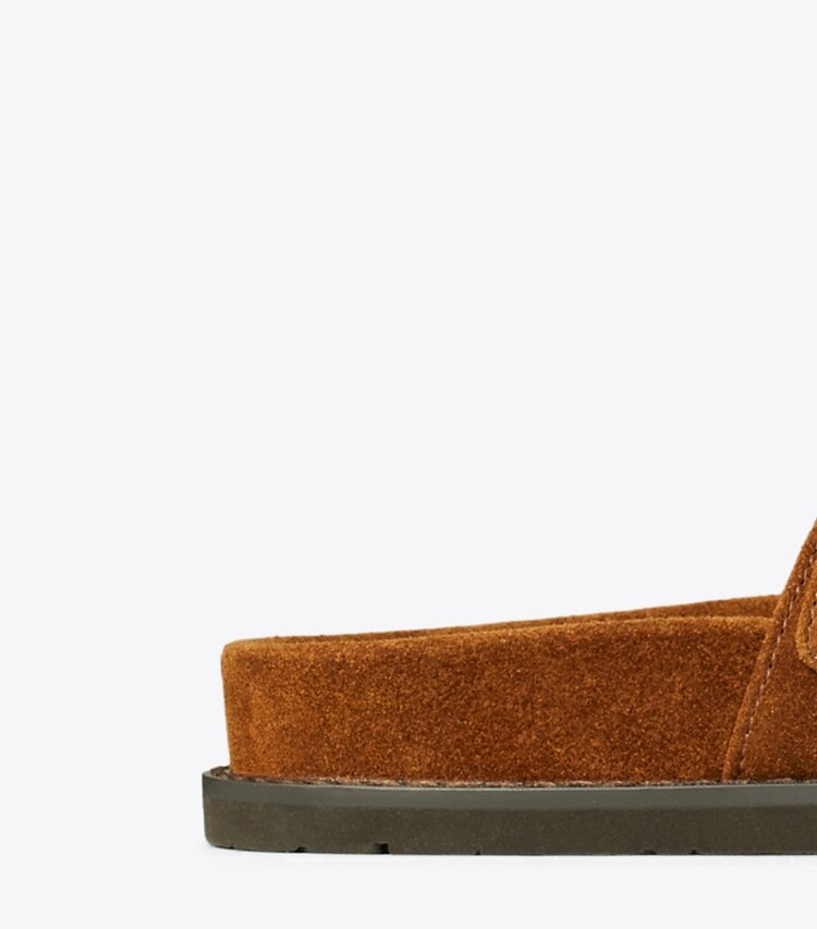 Tory Burch designer sandales Claquettes Romy in Park Bench informations