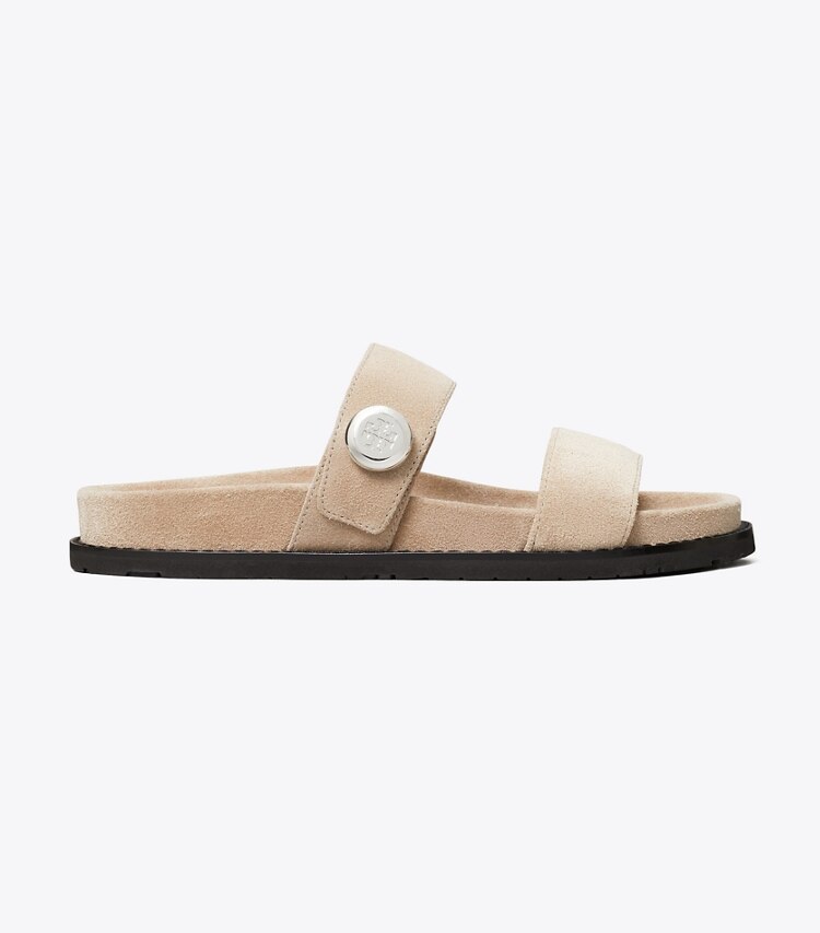 Tory Burch designer sandales Claquettes Romy dans AVOLA de côté