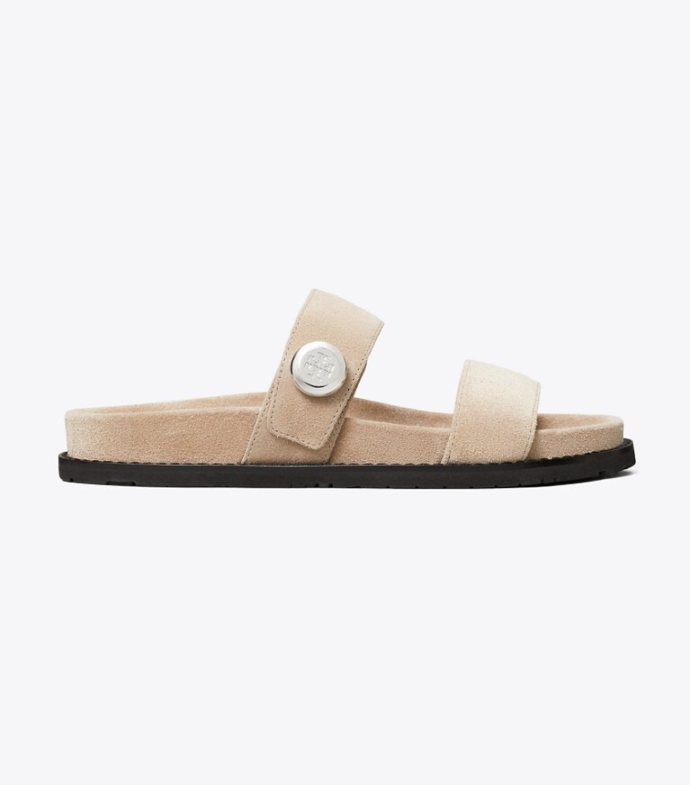 Tory Burch designer sandales Claquettes Romy dans AVOLA de côté