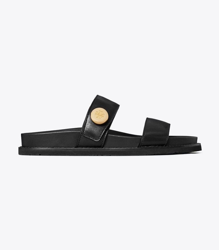 Tory Burch designer sandales Claquettes Romy in PERFECT BLACK side