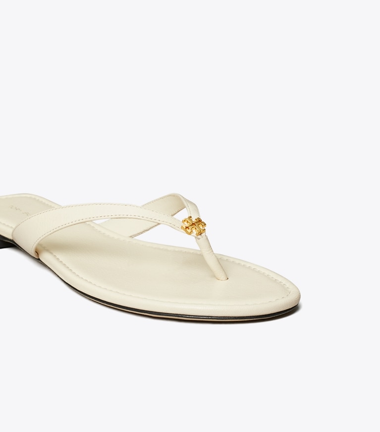 Tory Burch designer sandals Classic Flip-Flop in NEW IVORY detail