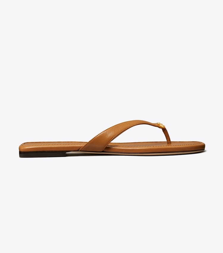 Tory Burch designer sandals Classic Flip-Flop in CARAMEL CORN side