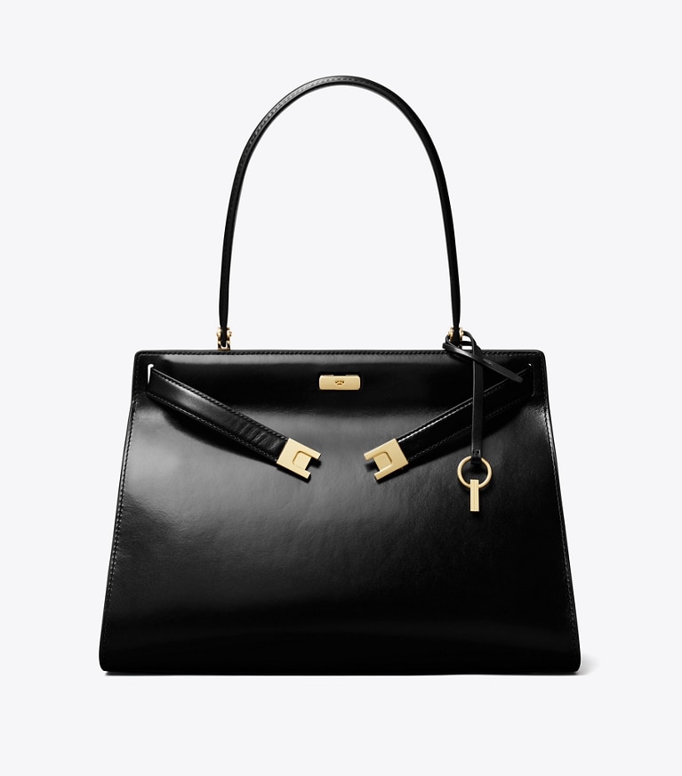 Tory Burch designer tote bags Classic Lee Radziwill Bag in Black / GOLD additional