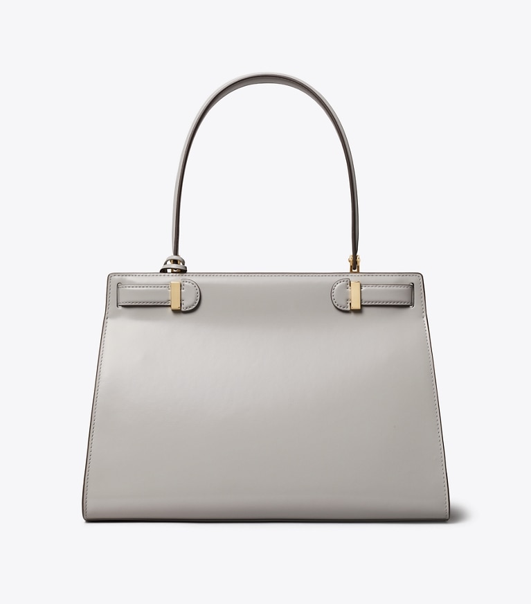 Tory Burch designer tote bags Classic Lee Radziwill Bag in LOUTRE back