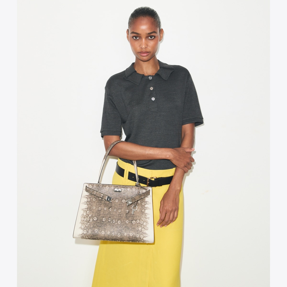 Classic Lee Radziwill Lizard-Embossed Bag: Women's Designer Tote