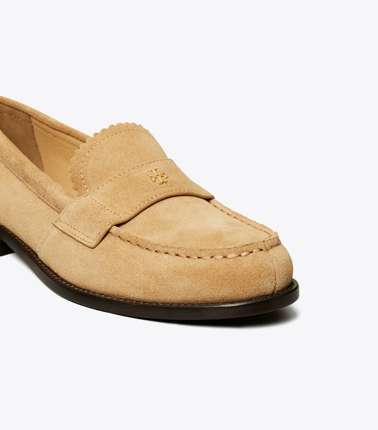 Tory Burch designer flats Classic Loafer in CAMELLO detail