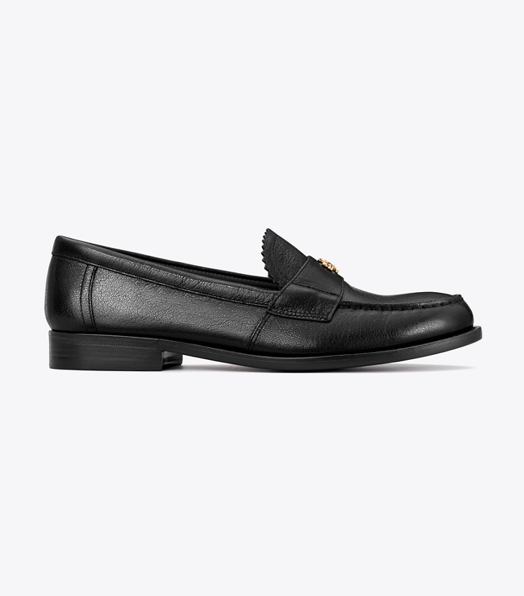 Tory Burch designer flats Classic Loafer in PERFECT BLACK side