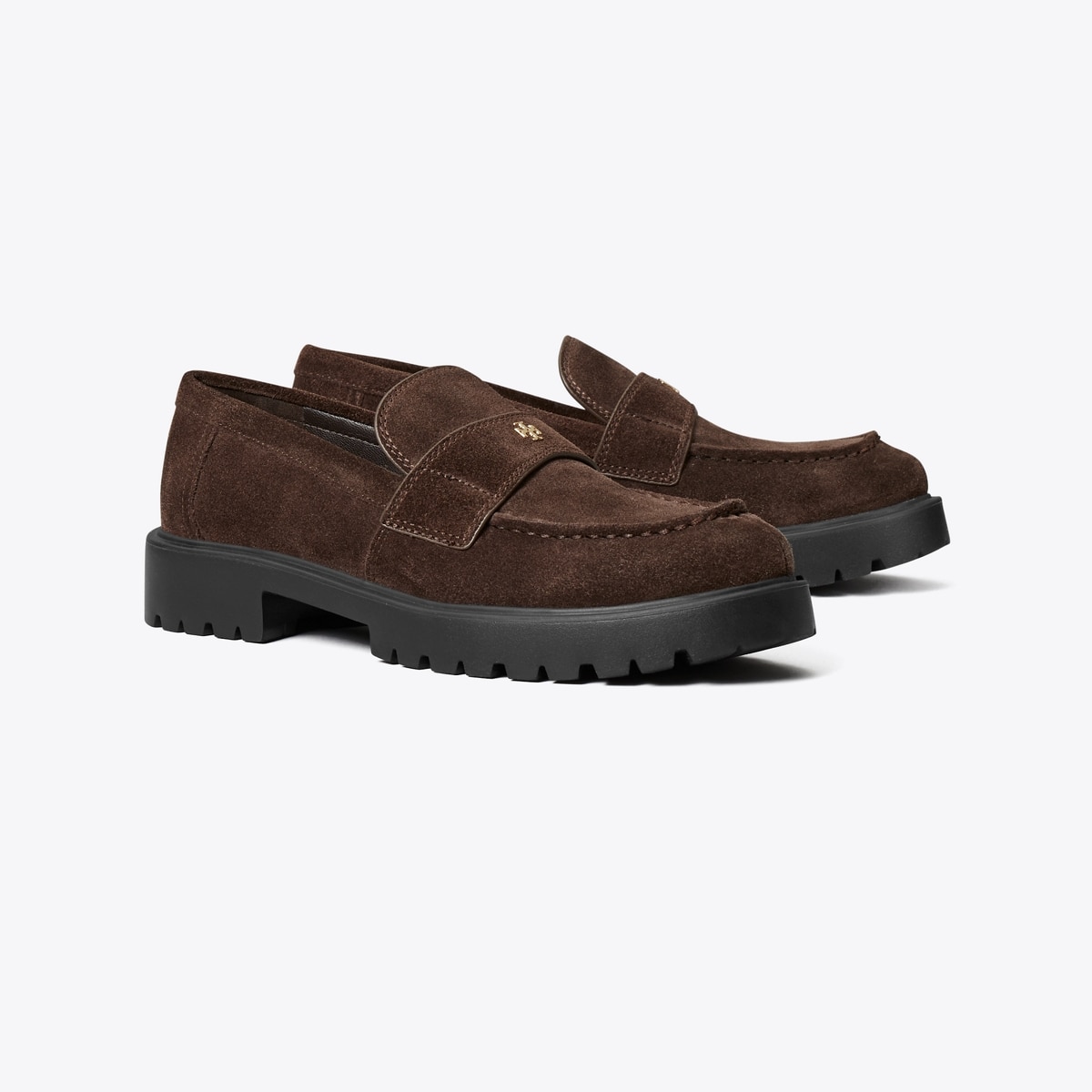 Classic Lug Loafer in dark brown suede | Tory Burch