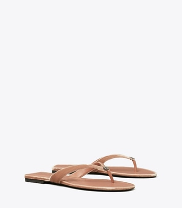 Tory Burch designer sandals Classic Pavé Flip-Flop in VINTAGE ROSE angle