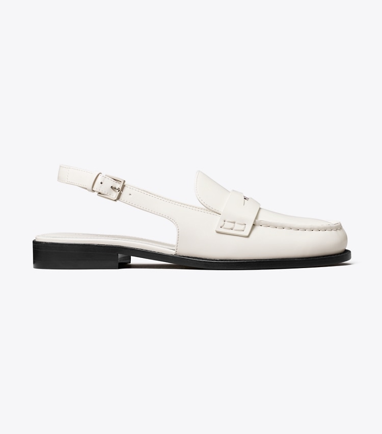 Tory Burch designer flats Classic Penny Slingback in TRESOR WHITE side