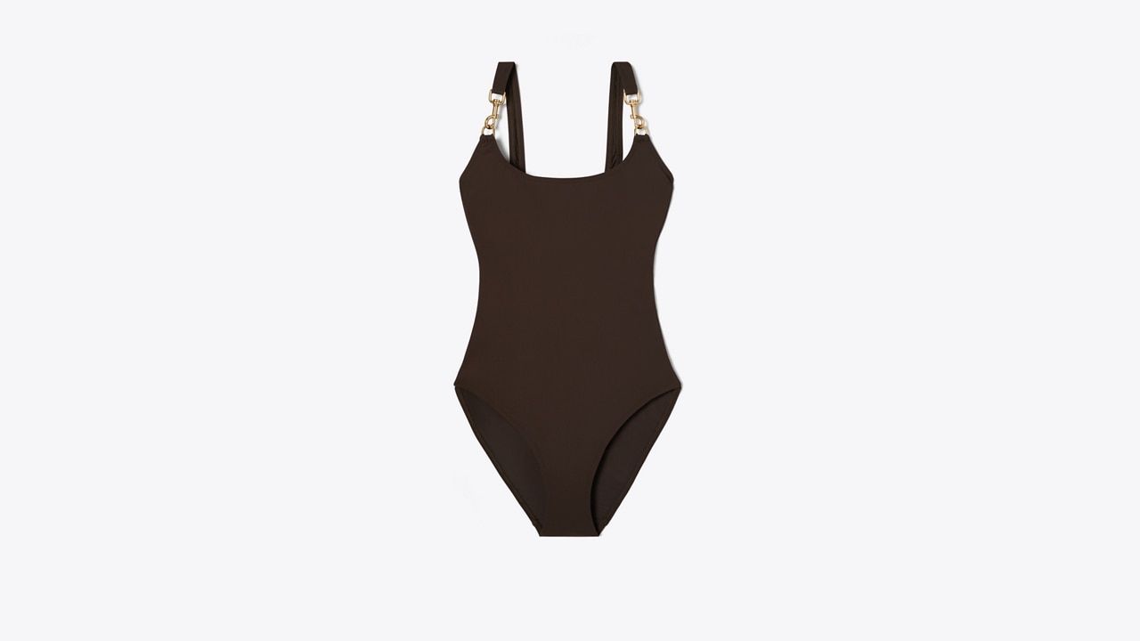 Hilor Damen Tankini-Top Mit Bügel – Bauchkontroll-Schnitt, Gerüscht, U-Ausschnitt, Verstellbare Träger, Aus Polyamid/Spandex