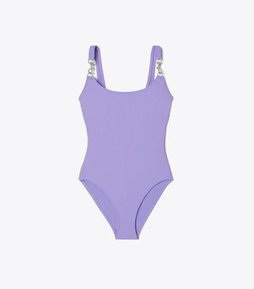 トリーバーチ TORYBURCH ワンショルダー水着 ワンピース M Tory Burch(トリーバーチ) ワンピース水着(レディース) - 海外